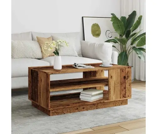 Kafijas Galdiņš Old Wood 102X55X43 Cm Engineered Wood Vidaxl