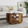 Kafijas Galdiņš Old Wood 55X55X42 Cm Engineered Wood Vidaxl