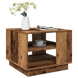 Kafijas Galdiņš Old Wood 55X55X42 Cm Engineered Wood Vidaxl