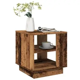 Kafijas Galdiņš Old Wood 40X40X43 Cm Engineered Wood Vidaxl