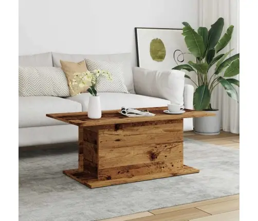 Kafijas Galdiņš Old Wood 102X55,5X40 Cm Engineered Wood Vidaxl