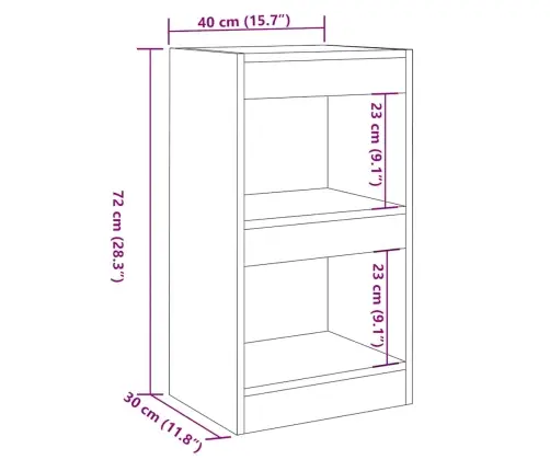 Raamatukapp/Toajagaja Vana Puit 40X30X72 Cm