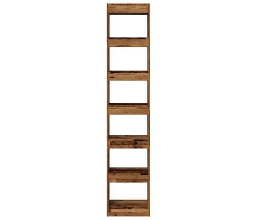 Grāmatu Skapis/Telpas Dalītājs Old Wood 40X30X198 Cm Vidaxl