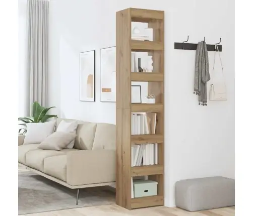 Grāmatu Skapis/Istabas Dalītājs Artisan Ozols 40X30X198 Cm Vidaxl