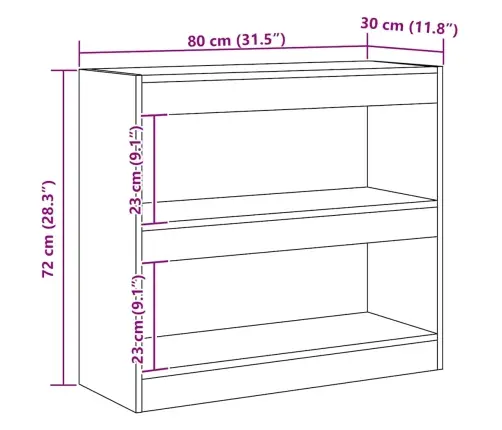 Raamatukapp/Toajagaja Artisan Tamm 80X30X72 Cm