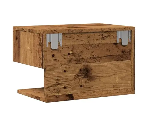 Sienas Naktsskapīši, 2 Gab., Veca Koka Vidaxl