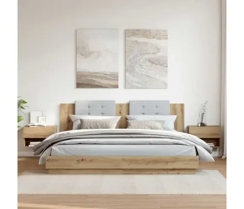 Sienas Naktsskapīši, 2 Gab., Koka Krāsa Vidaxl