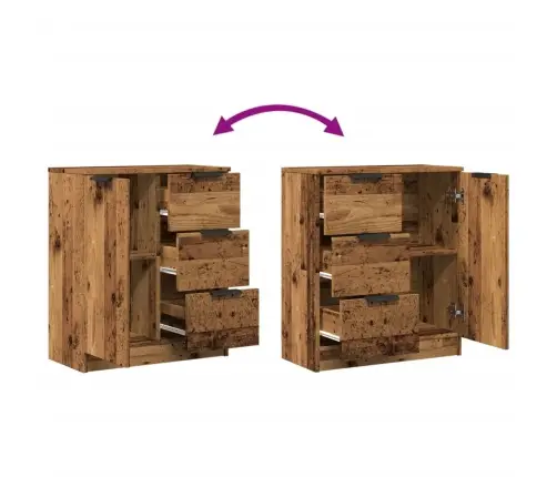 Kumode, Veca Koka, 60X30X70 Cm, Konstruēts Koks Vidaxl Kumode, Veca Koka, 60X30X70 Cm, Konstruēts Koks Vidaxl