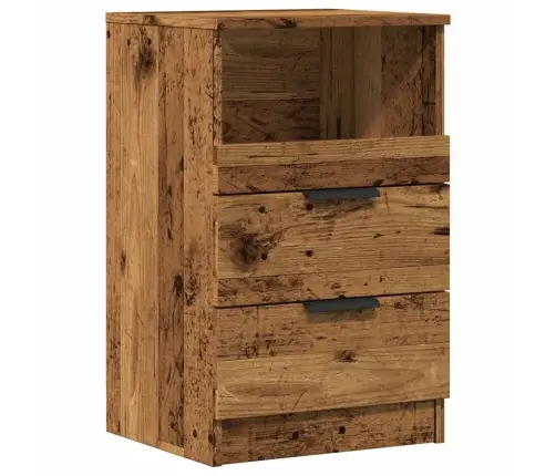 Naktsskapītis, Veca Koka, 40X36X65 Cm, Inženierijas Koks Vidaxl