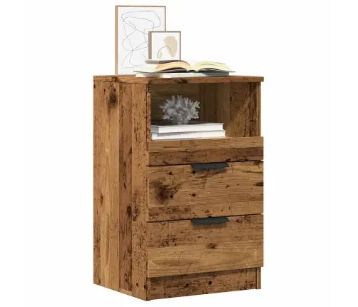 Naktsskapītis, Veca Koka, 40X36X65 Cm, Inženierijas Koks Vidaxl