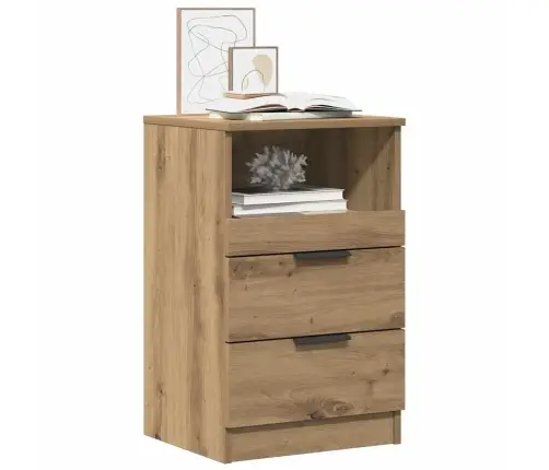 Naktsskapīši 2 Gab. Koka Krāsa 40X36X65 Cm Inženierijas Koks Vidaxl