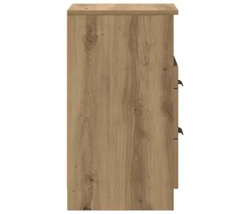 Naktsskapīši 2 Gab. Koka Krāsa 40X36X65 Cm Inženierijas Koks Vidaxl