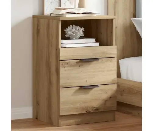 Naktsskapīši 2 Gab. Koka Krāsa 40X36X65 Cm Inženierijas Koks Vidaxl