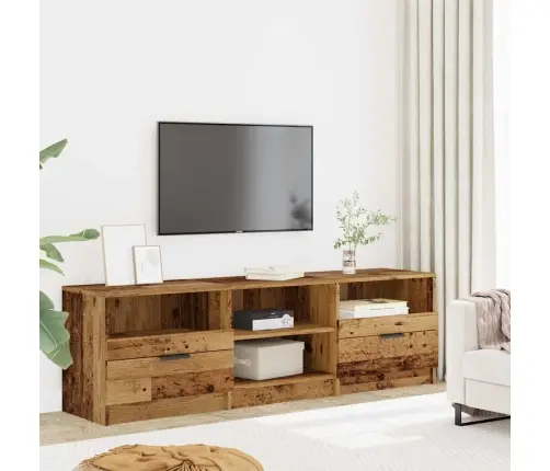 Tv Skapis Old Wood 150X33,5X45 Cm Engineered Wood Vidaxl