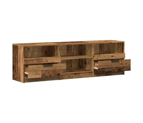 Tv Skapis Old Wood 150X33,5X45 Cm Engineered Wood Vidaxl