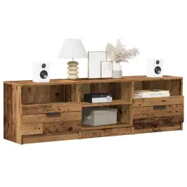 Tv Skapis Old Wood 150X33,5X45 Cm Engineered Wood Vidaxl