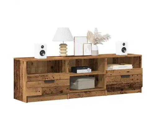 Tv Skapis Old Wood 150X33,5X45 Cm Engineered Wood Vidaxl