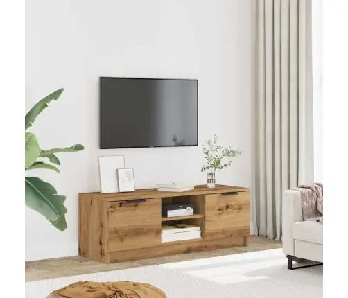 Tv Skapītis, Koka Krāsā, 102X35X36,5 Cm, Inženierijas Koks Vidaxl