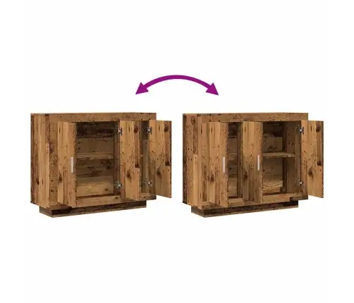 Kumode, Veca Koka, 92X35X75 Cm, Inženierijas Koks Vidaxl