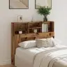 Gultas Galvgalis Ar Plauktu, 120X19X103,5 Cm, Inženierijas Koks Vidaxl