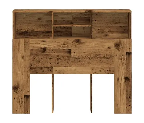 Gultas Galvgalis Ar Plauktu, 120X19X103,5 Cm, Inženierijas Koks Vidaxl