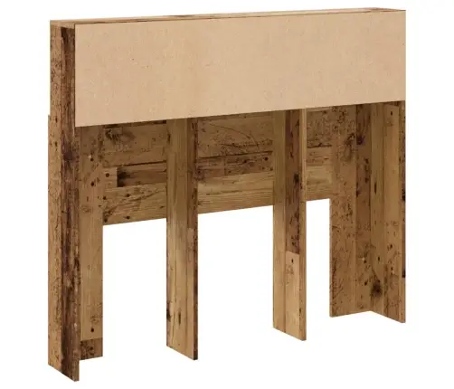 Gultas Galvgalis Ar Plauktu, 120X19X103,5 Cm, Inženierijas Koks Vidaxl