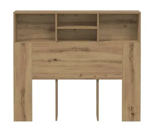 Gultas Galvgalis Ar Plauktu, 120X19X103,5 Cm, Inženierijas Koks Vidaxl