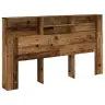 Galvgaļa Skapis Vecs Koks 180X19X103,5 Cm Inženierijas Koks Vidaxl