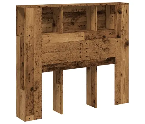 Gultas Galvgalis Ar Plauktu, 120X19X104,5 Cm, Inženierijas Koks Vidaxl