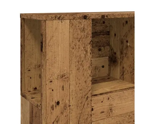 Gultas Galvgalis Ar Plauktu, 120X19X104,5 Cm, Inženierijas Koks Vidaxl