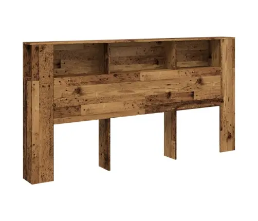 Gultas Galvgalis Ar Plauktu, 200X18,5X102,5 Cm, Konstruēts Koks Vidaxl