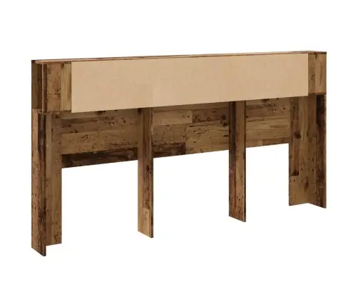 Gultas Galvgalis Ar Plauktu, 200X18,5X102,5 Cm, Konstruēts Koks Vidaxl