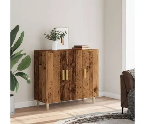 Puhvetkapp, Vana Puit, 90 X 34 X 80 cm Tehispuit