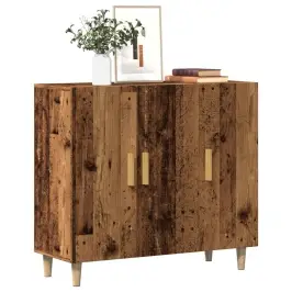 Kumode, Veca Koka, 90X34X80 Cm, Konstruēts Koks Vidaxl