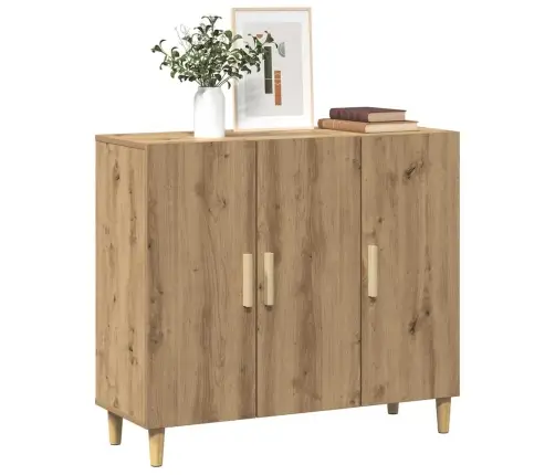 Kumode, Koka Krāsa, 90X34X80 Cm, Inženierijas Koks Vidaxl Kumode, Koka Krāsa, 90X34X80 Cm, Inženierijas Koks Vidaxl