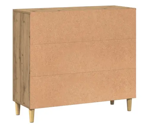 Kumode, Koka Krāsa, 90X34X80 Cm, Inženierijas Koks Vidaxl Kumode, Koka Krāsa, 90X34X80 Cm, Inženierijas Koks Vidaxl