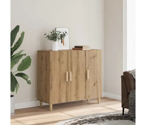 Kumode, Koka Krāsa, 90X34X80 Cm, Inženierijas Koks Vidaxl Kumode, Koka Krāsa, 90X34X80 Cm, Inženierijas Koks Vidaxl