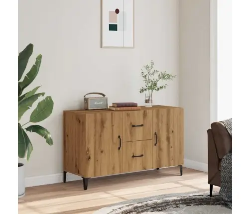 Šoninė Spintelė, Artisano Ąžuolo, 100X36X60cm Apdirbta Mediena