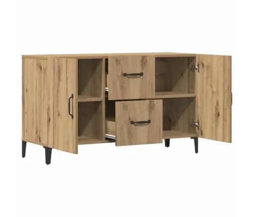 Šoninė Spintelė, Artisano Ąžuolo, 100X36X60cm Apdirbta Mediena