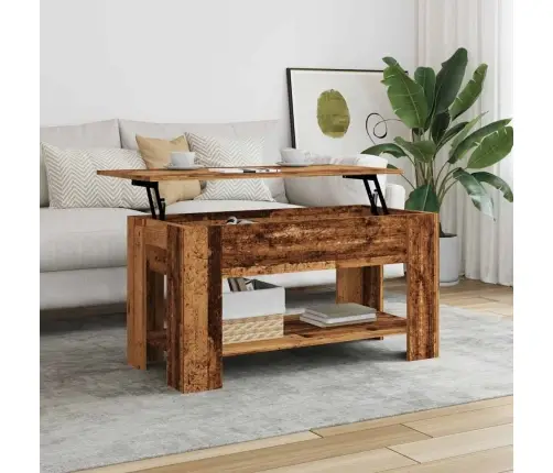 Kafijas Galdiņš Old Wood 101X49X52 Cm Engineered Wood Vidaxl