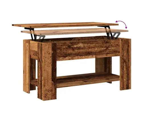 Kafijas Galdiņš Old Wood 101X49X52 Cm Engineered Wood Vidaxl