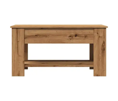 Kafijas Galdiņš Artisan Ozols 101X49X52 Cm Inženierijas Koks Vidaxl