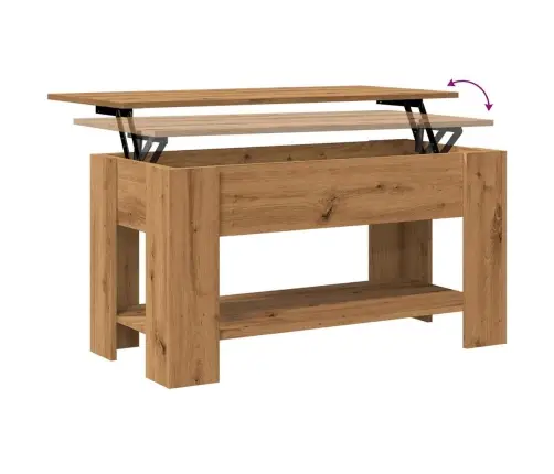 Kafijas Galdiņš Artisan Ozols 101X49X52 Cm Inženierijas Koks Vidaxl