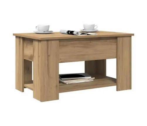 Kafijas Galdiņš Artisan Ozols 79X49X41 Cm Engineered Wood Vidaxl