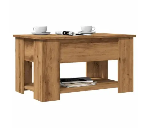 Kafijas Galdiņš Artisan Ozols 79X49X41 Cm Engineered Wood Vidaxl