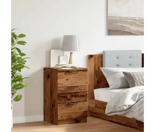 Naktsskapītis, Veca Koka, 40X36X65 Cm, Inženierijas Koks Vidaxl