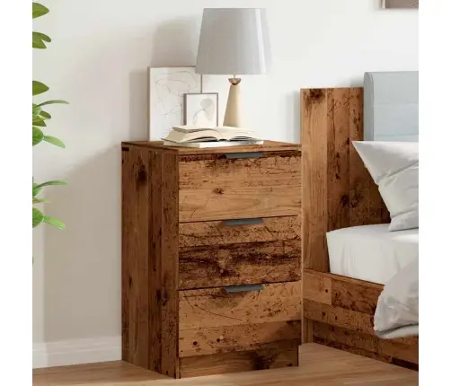 Naktsskapītis, Veca Koka, 40X36X65 Cm, Inženierijas Koks Vidaxl