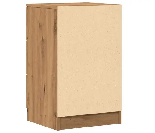 Naktsskapītis, Koka Krāsa, 40X36X65 Cm, Inženierijas Koks Vidaxl