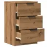 Naktsskapītis, Koka Krāsa, 40X36X65 Cm, Inženierijas Koks Vidaxl
