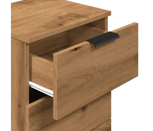 Naktsskapītis, Koka Krāsa, 40X36X65 Cm, Inženierijas Koks Vidaxl